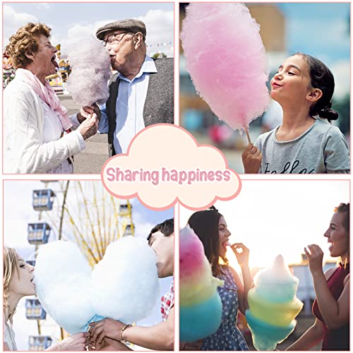 Image of ROVSUN 21 Inch Cotton Candy Machine Commercial, Candy Floss Maker Electric Cotton Candy Maker w /Cart Stainless Steel Bowl, Sugar Scoop and Large Storage Drawer for Home Party Carnival