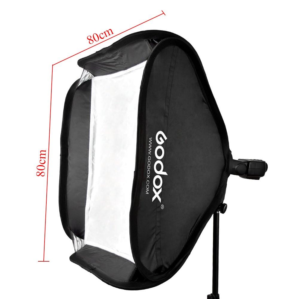 Godox pieghevole Softbox Diffusore Octobox per flash Nikon SB800 SB900 SB910 Canon 430EX 580EX2 600EX YN 560II 560III 565EX 568EX 568EX2 Godox V850 V860C (circa 80x80 cm)