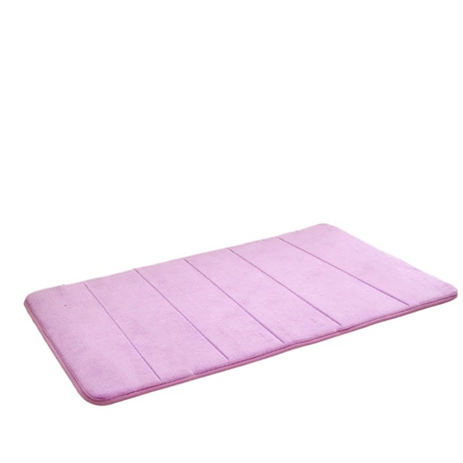 Shower Mat 12 Colors Home Bath Mat Absorbent Bathroom Carpets Rugs Soft Memory Foam Floor Bedroom Toilet Shower Rug Decor(Purple)