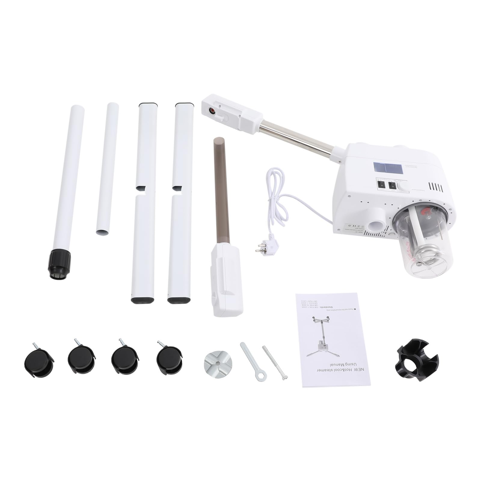 Vapozono vapor facial caliente y frío vapozono vaporizador vaporizador dispositivo de vapor 2 en 1 altura ajustable Adecuado para salón y hogar