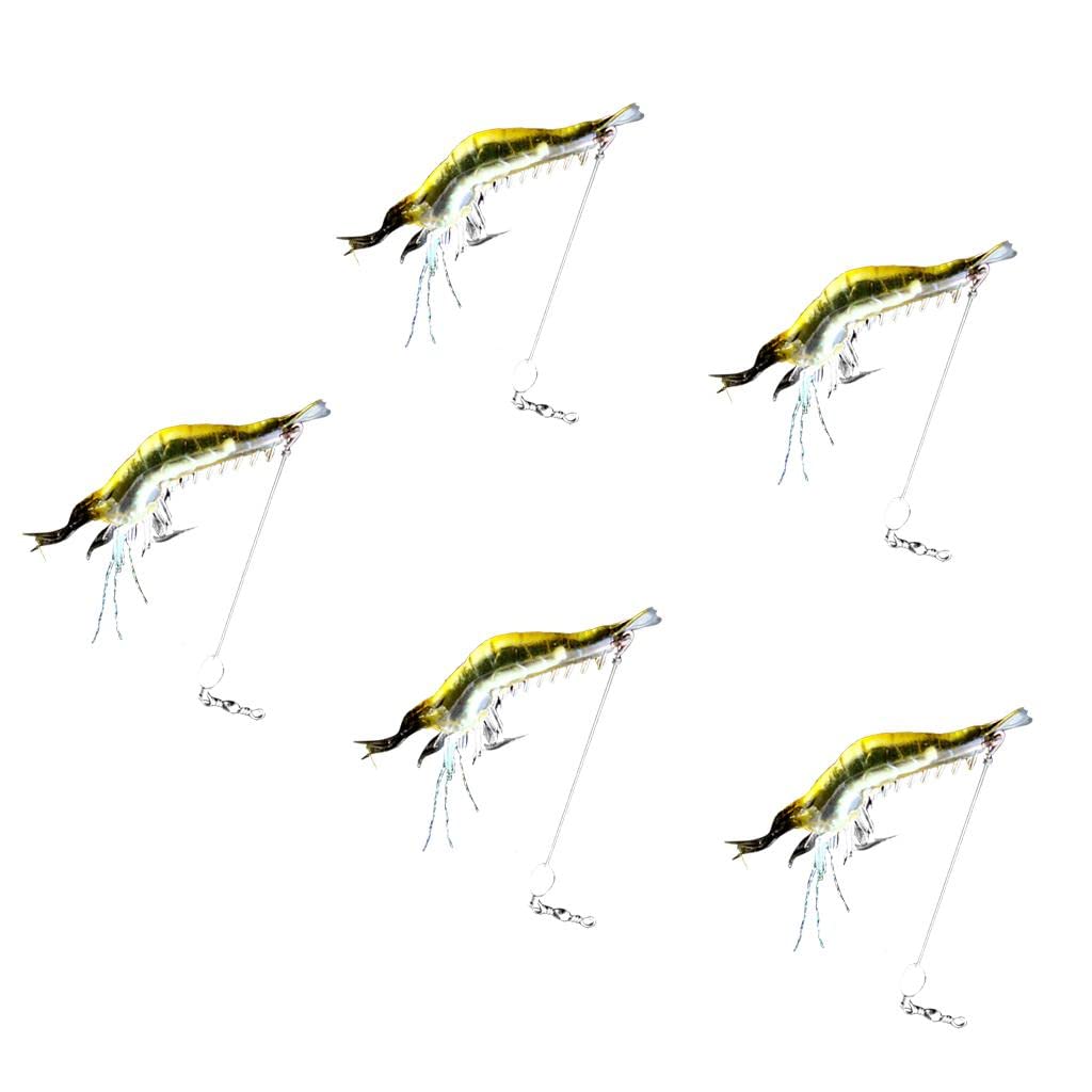 bnf® 5Pc Shrimp Bait Set Fishing Lures Kit Soft Lures Poly Luminous Fishing Bait with Hooks Bead Swivels Bass Fishing Tackles | Fishing | Baits, Lures & Flies | Saltwater Lures-image-28
