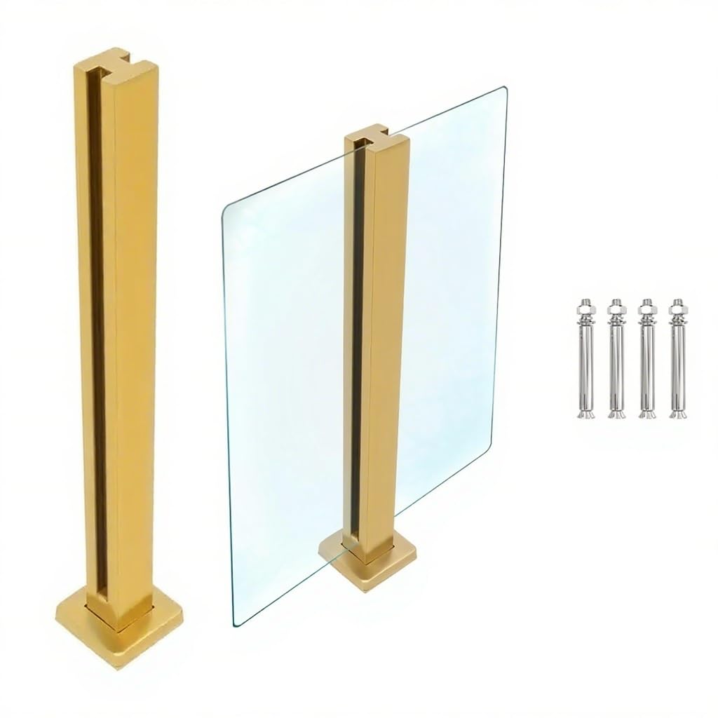 Balustrade en verre sans cadre pour design intérieur épuré