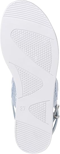 MARCO TOZZI Wedge Sandal by Guido Maria Kretschmer 2-28760-42 dames, Silver, 40 EU