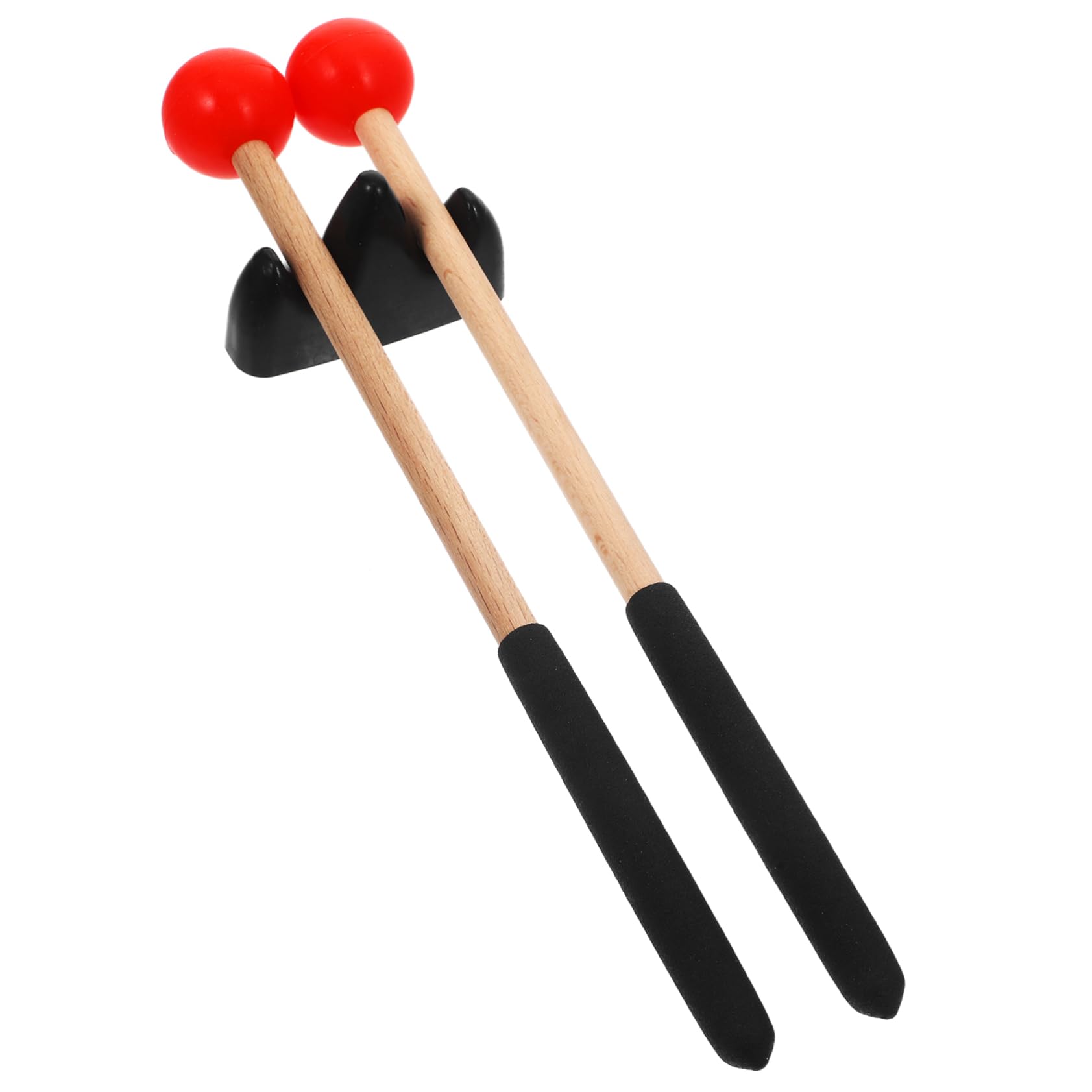 TOYANDONA 4sets Bacchette Per Strumenti Percussione Con Supporto Bacchette Per Tongue Drum Con Testa e Resistente e Durevole Per Musicisti e Insegnanti Di Musica