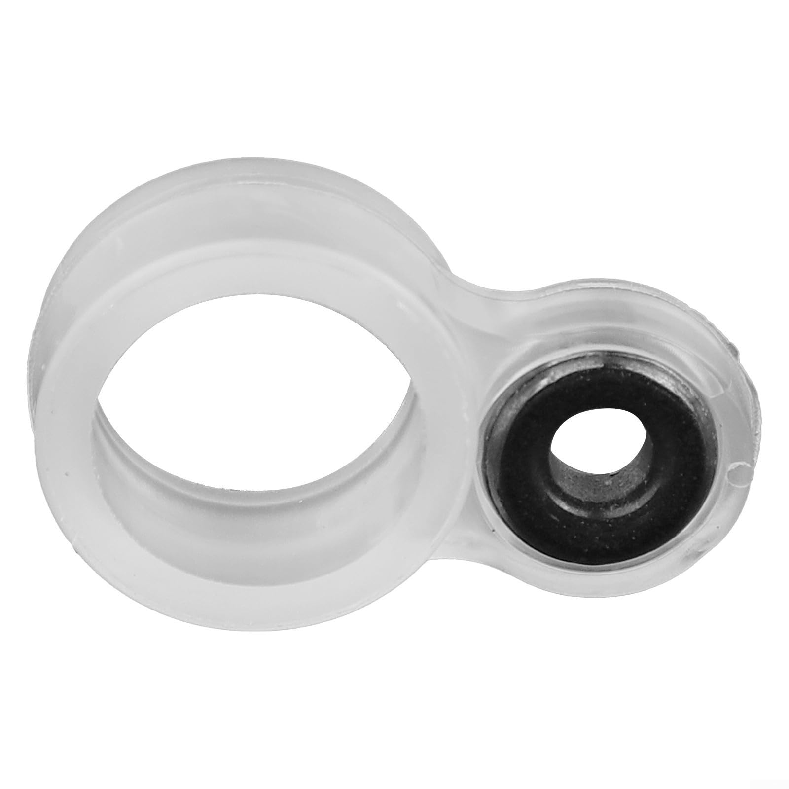 Anneaux de guidage en silicone pour canne à pêche avec inserts en céramique, kit de réparation de pointe de ligne blanche transparente pour la mer, la plage, le bateau, la pêche, 14 ou 22 pièces de