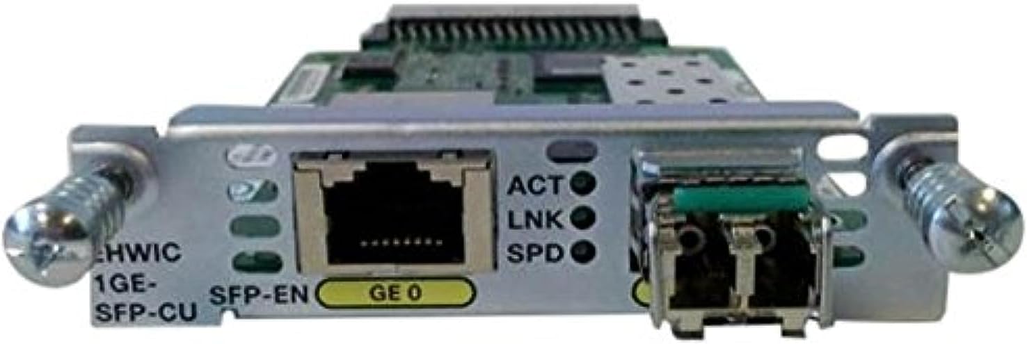 Cisco EHWIC-1GE-SFP-CU= 1 Port Dual Mode SFP 100M/1G or Gbe 10M/100M/1G Module