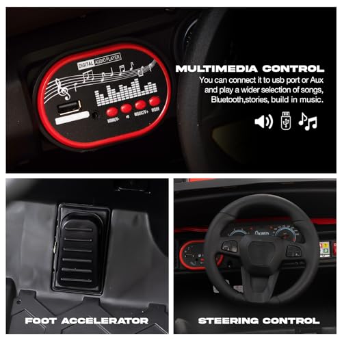 Image of Baybee Rover 4x4 Battery Operated Jeep for Kids, Ride on Toy Kid Car with RGB Windshield Light & Music | Baby Big Battery Cars | Electric Jeep Car for Kids to Drive 2 to 6 Years (Blue)