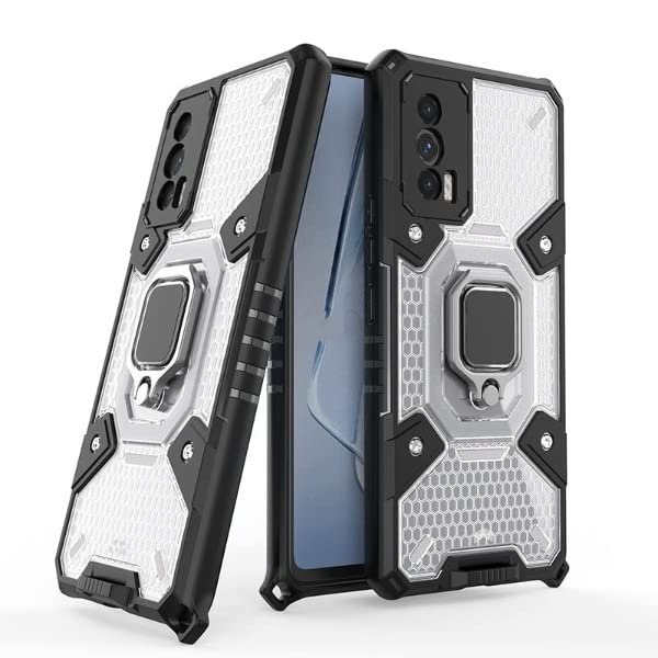 Spacekart Hybrid TPU PC Protective Back Cover Phone Cases with a Stand Ring Holder Back Case Cover for IQOO 7 5G - Transparent (B09VTF33GQ) Amazon Price History, Amazon Price Tracker