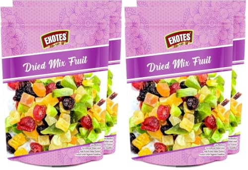 Image of Exotes Breakfast 500 Grams (250gm X 2) - Trail Mix with Dry Fruits, Berries & Protein-Rich Seeds | Power Snack Loved by Moms | Best for Active Kids & Office Professionals | Keeps You Full Energetic & Energized All Day