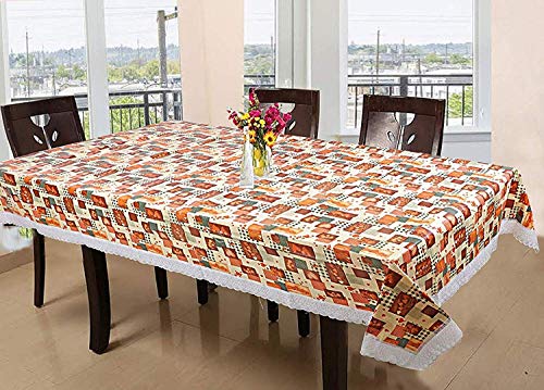 SUPERMACY Heart Printed Dining Table Cover Multi Color with White Lace – 12 Seater Table, 60″ x 120″ Rectangular (Exact Size) SUPERMACY Heart Printed Dining Table Cover Multi Color with White Lace – 12 Seater Table, 60″ x 120″ Rectangular (Exact Size)