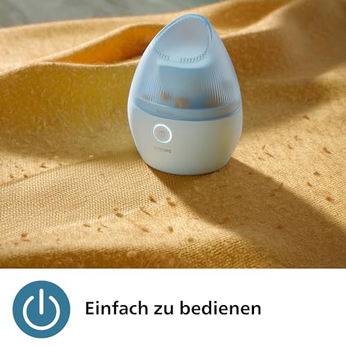 Philips Fusselrasierer, Wiederaufladbarer USB-Fusselentferner, Sicher auf Allen Kleidungsstücken, inkl. USB-Ladegerät, Effektive Entfernung Aller Fusseln, Mühelose Entsorgung, Blau (GCA2100/20)