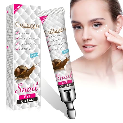 Crema Contorno de Ojos con Baba de Caracol - Antiarrugas y Reafirmante - Reduce Ojeras y Bolsas - 20ml