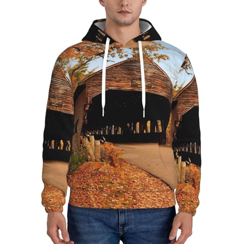 Pull à capuche pour homme Albany à manches longues et cordon - 2