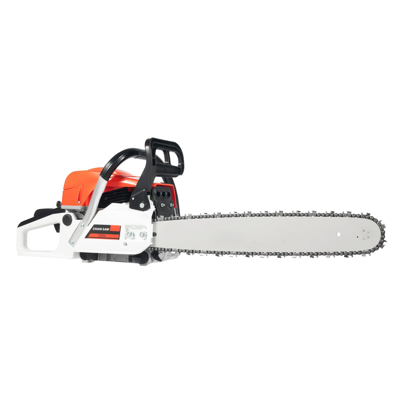 HeinaTond 52CC Gasoline Chainsaw 20" Bar 2-Stroke Petrol Chain Saw 7500rpm High-Speed Cutting Wood Forestry Pruning Firewood Preparation Ergonomic Anti-Vibration Handle Easy Start