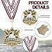 Ecation 12 pcs Baseball Medals 2 Inch Baseball Team Awards Softball Metal Medals Gold Sports Award with Neck Ribbon for Kids