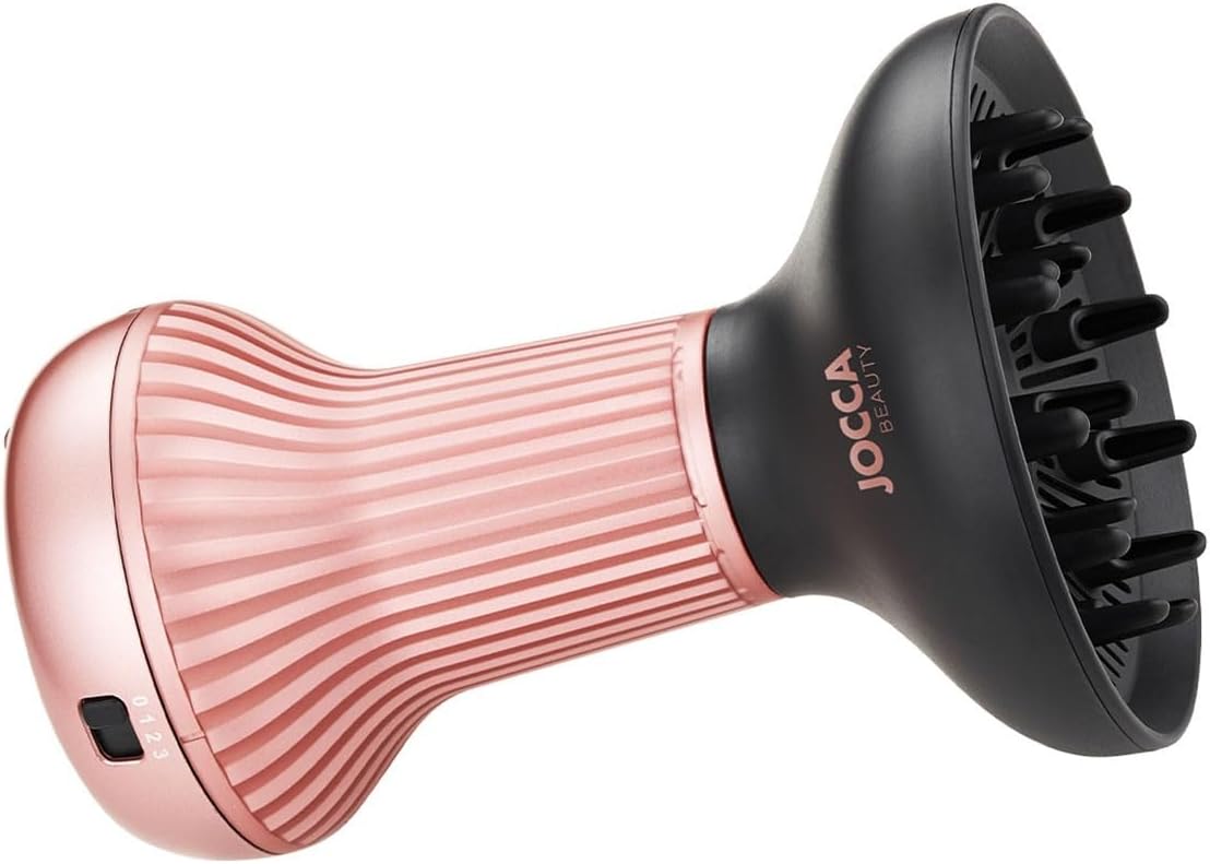 Jocca Heteluchtdiffuser voor krullend haar, antifrizz-iontechnologie, 3 snelheden en temperatuur, ergonomisch design