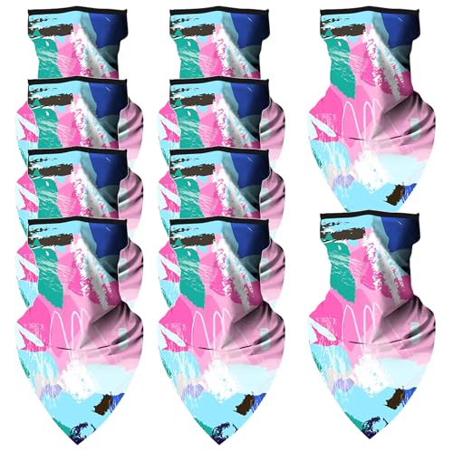 Cache-cou bandana de randonnée et moto motif camouflage et cachemire respirant lot de 10
