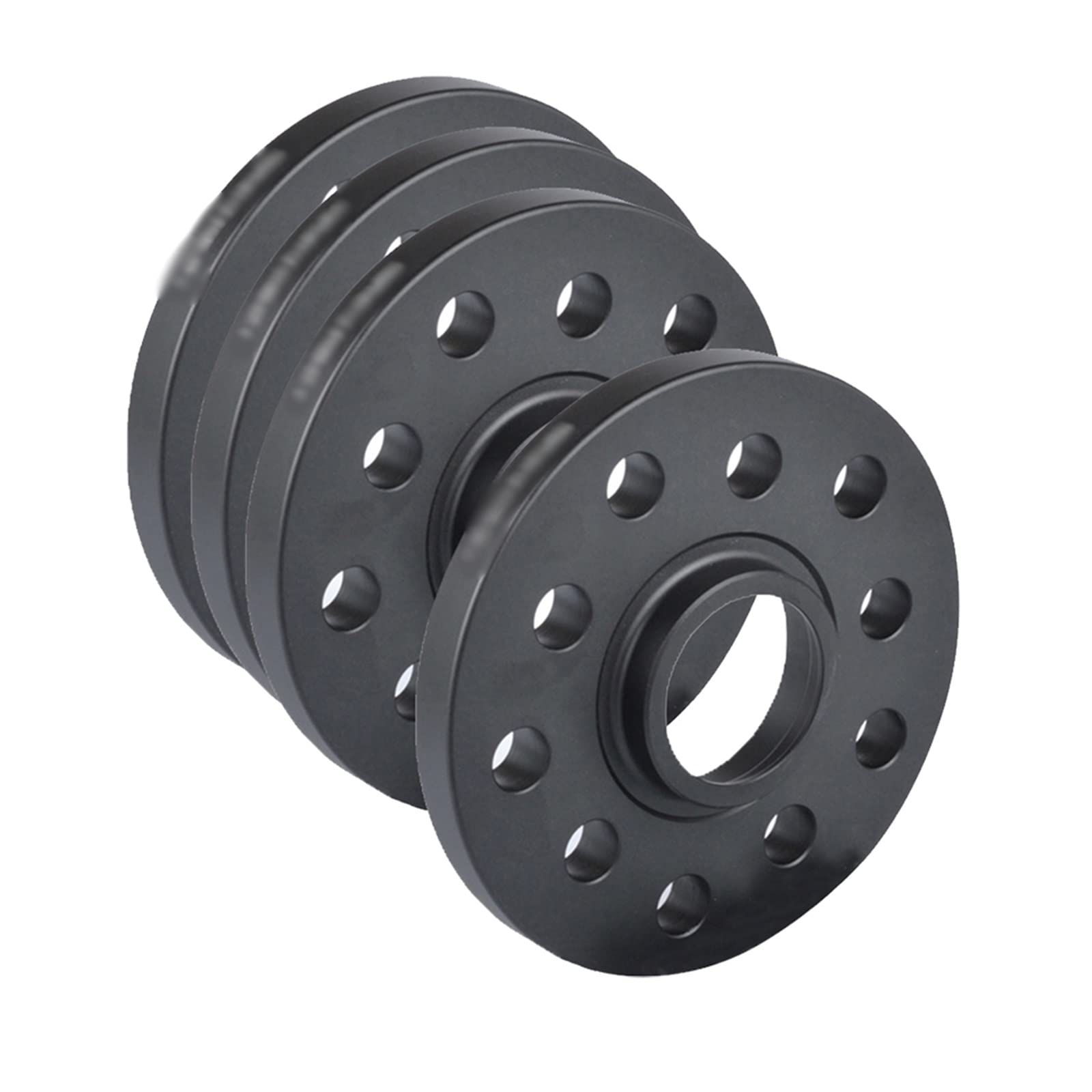 Rondelles D'espacement Adaptateur De Moyeu 10mm Cales De Roue Joint Entretoises De Roue Pour VW Pour Sagitar/pour Phaeton/pour Scirocco/pour Passat 15mm 5 * 112/5 * 100-57.1(15mm Black)