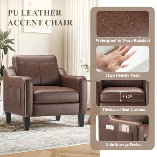 MALOL PU Leather Accent Chair Set