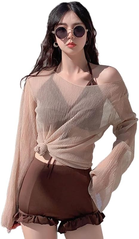 体型カバー水着3点セット｜大人かわいいレディースビキニで自信をもって海へ