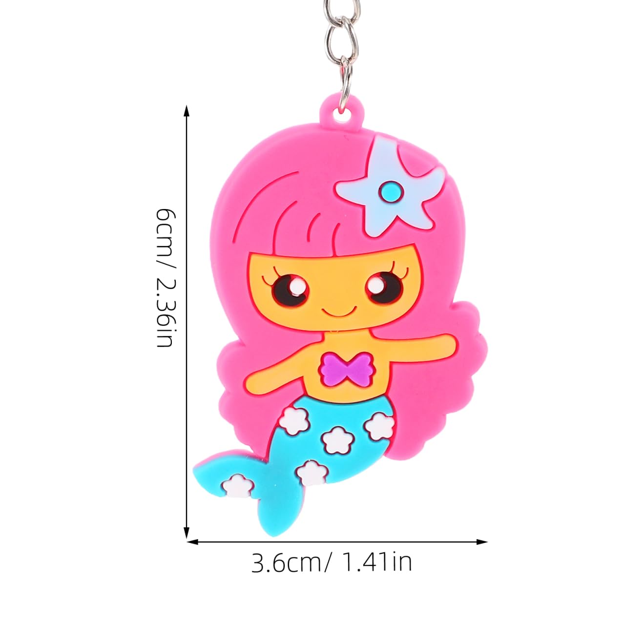 Toyvian Lot De 24 Porte-clés Mignons En Forme De Queue De Sirène