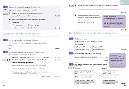 AQA GCSE Chemistry 9-1 Grade 5 Booster Workbook