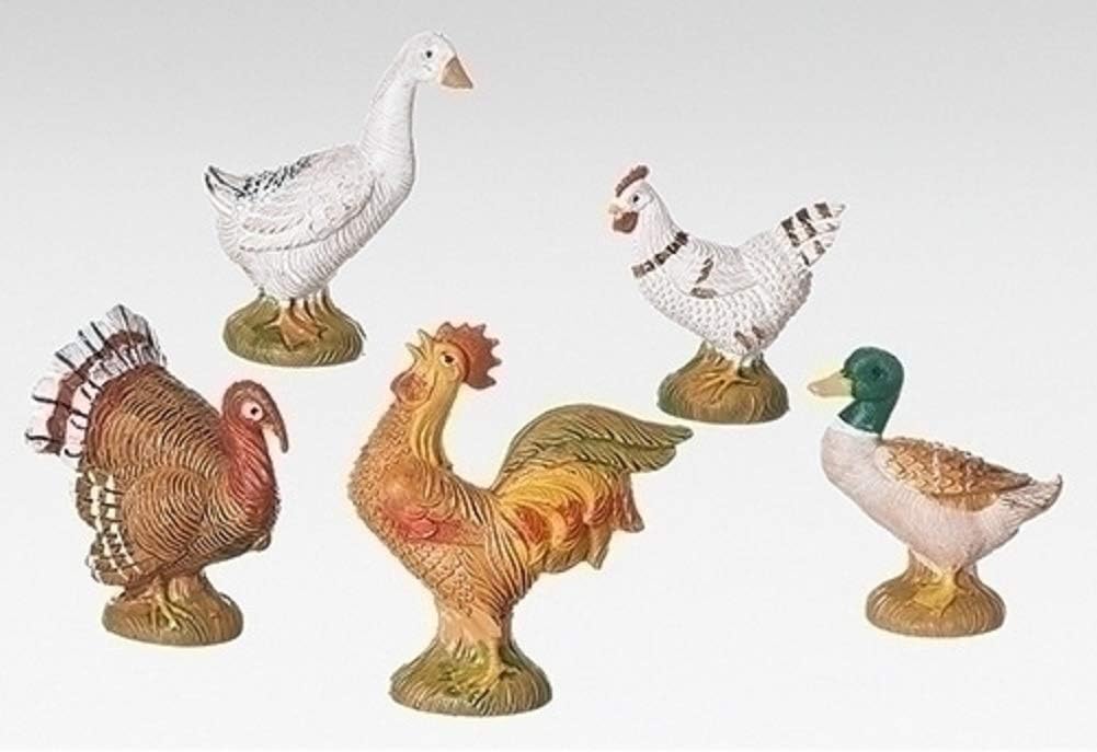 Fontanini by Roman Inc., Bethlehem Birds, 7.5 Collection, Nativity Figure and Accessories, Hand Sculpted and Painted (5x3x2)