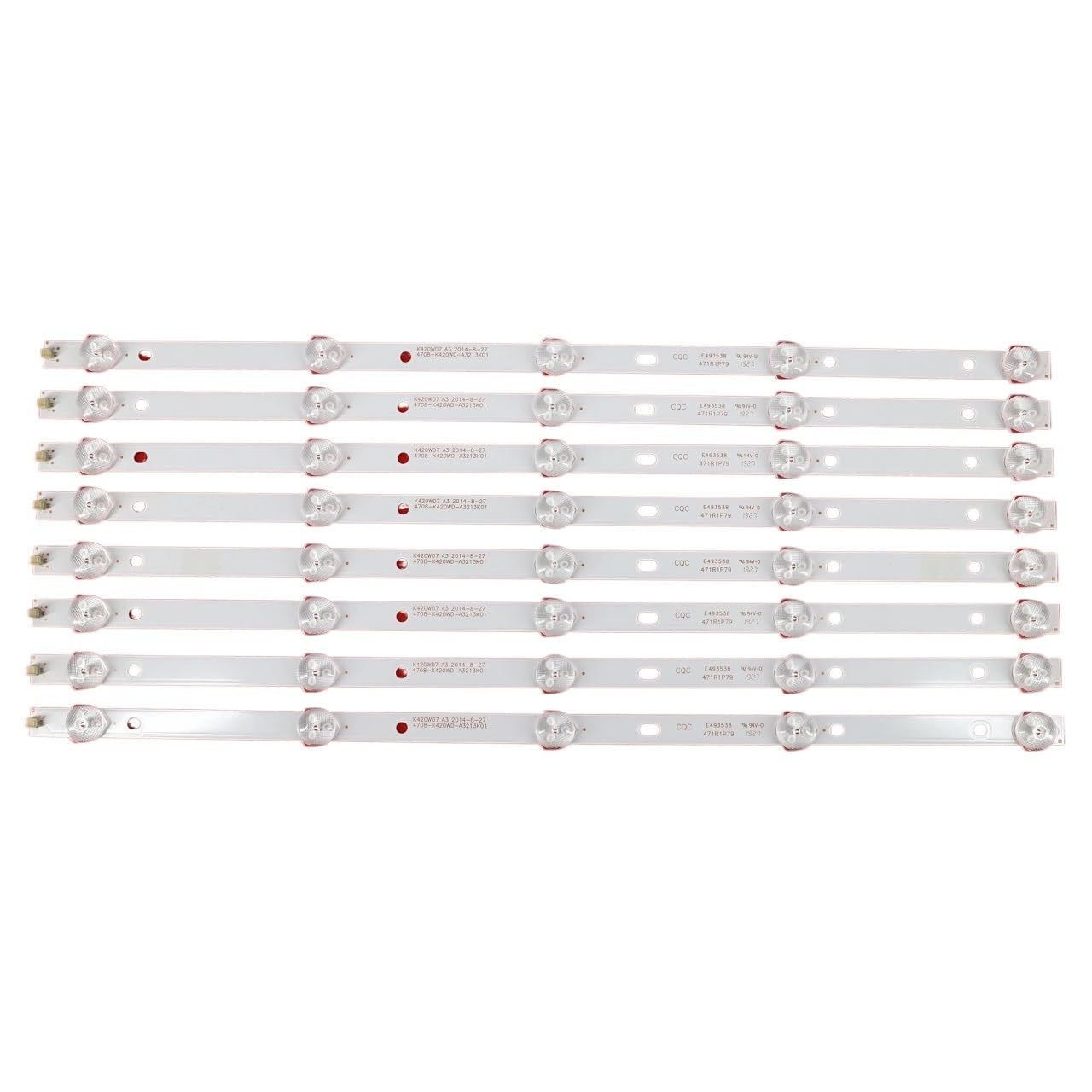 8pcs Kit LED Strips Compatible with PHI Lips 43 TV 43PHT4001 60 43PFT4001 60 K430WD9 4708-K420WD-A3213K01 K420WD7 A3