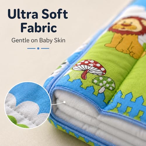 Image of 3-in-1 Baby Bed, Sleeping Bag & Carry Nest - Portable Cotton Bassinet for Newborns & Infants, Unisex Baby Bedding for Travel & Home, Soft & Breathable, 0M+ (P-Multi Colour Lion)