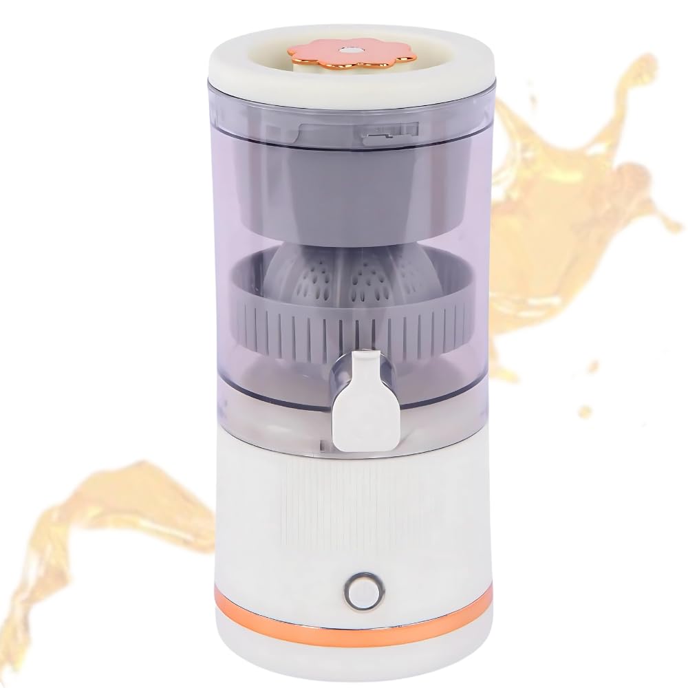 DRUMSTONE (𝟏𝟔-𝐘𝐄𝐀𝐑 𝐖𝐀𝐑𝐑𝐀𝐍𝐓𝐘) White 7.4V Citrus Juicer – Rechargeable and Portable Juicer for Fresh Citrus Extraction, Sleek and Convenient Design-image-16