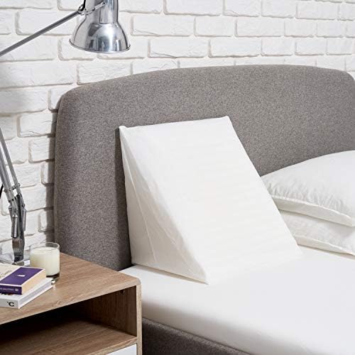Proheeder Wedge Pillow for Reading and Watching in Bed - Support Cushion for Back, Leg and Knee Prop Up - Helps with Acid Reflux - Made in Foam with Removable and Washable Cover - Made in Portugal