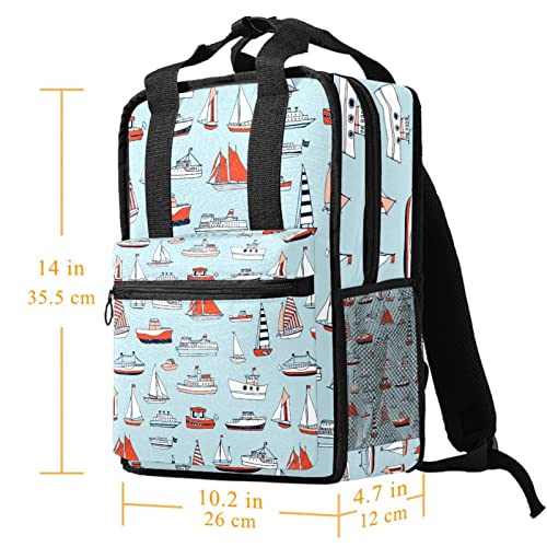 Sac à dos pour garçons avec motif oiseau et dos protégé ajustable - 5