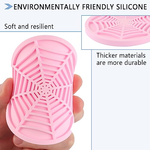 Juego de 4 Portavasos de Silicona para Auto Spider Web 2.75 pulg miniatura 5