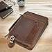 Sovereign-Gear Large Leather Bible Cover - Genuine Buffalo Leather with Handle, Zipper, Storage Pockets, Bookmark & AirTag Compatible Holder - Stylish Bible Carrying Case for Men & Women