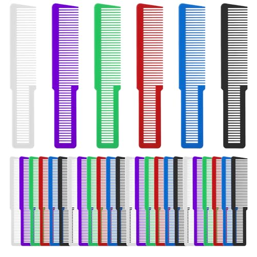 Set de 30 Peines de plástico para barbería coloridos miniatura 1