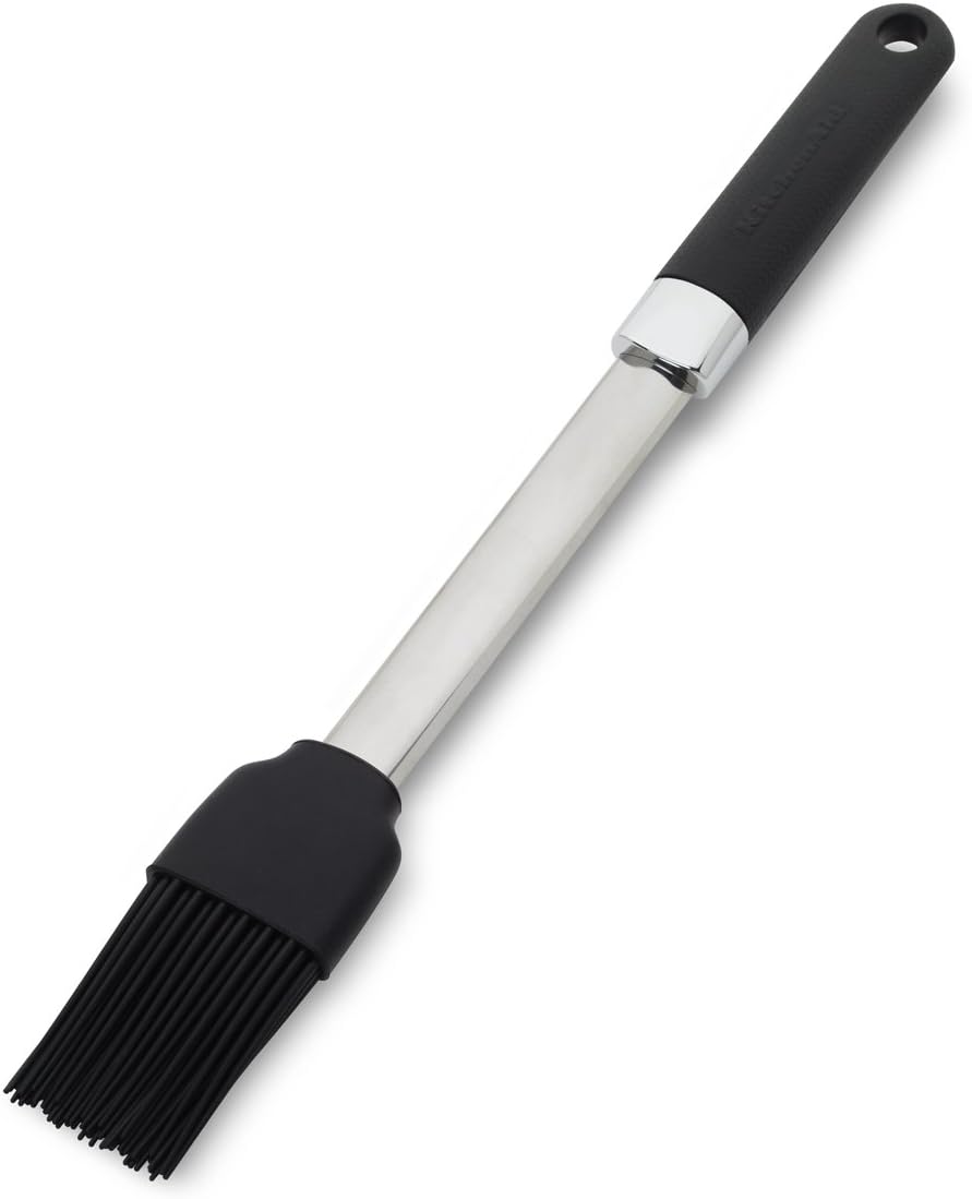 KitchenAid Gourmet BBQ Silicone Basting Mop, Black Basters
