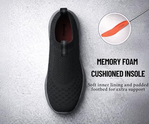 Image of Kraasa Trial Running Shoes with Lightweight Memory Insole | Breathable, Anti-Skid Knit Sneaker, Walking & Gym Shoes