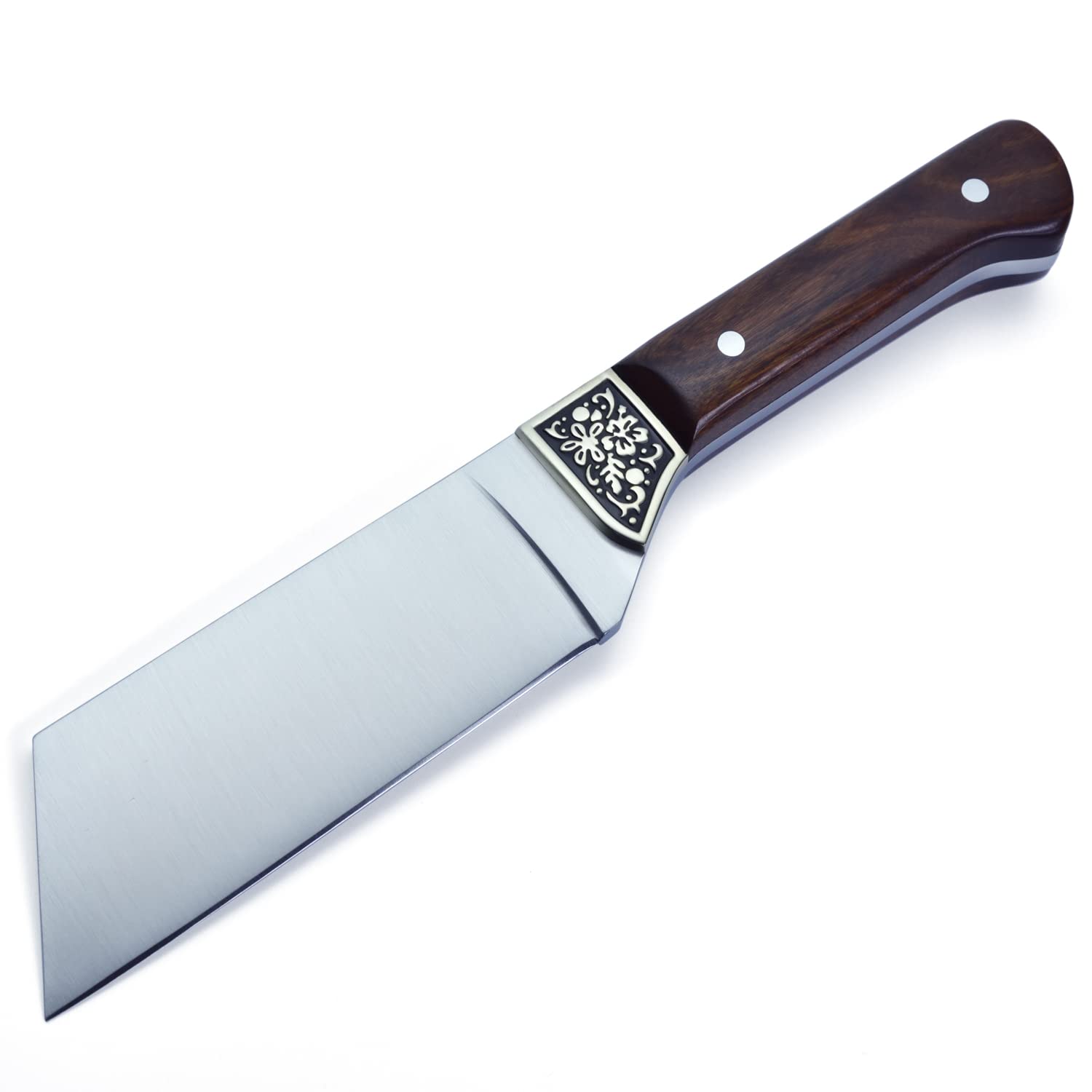 Coltello da Caccia Extra Spesso Coltelli Bushcraft, Coltello Sopravvivenza Lama Fissa 440C (MOGANO)