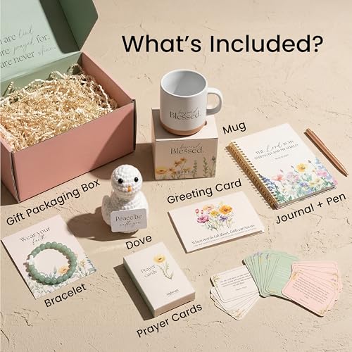 Christian Gift Set for Women, Faith Based Box with Mug, Journal, Prayer Cards, Bracelet and Keepsake, Religious Present, Inspirational Bible Gift for Birthdays - Image 3