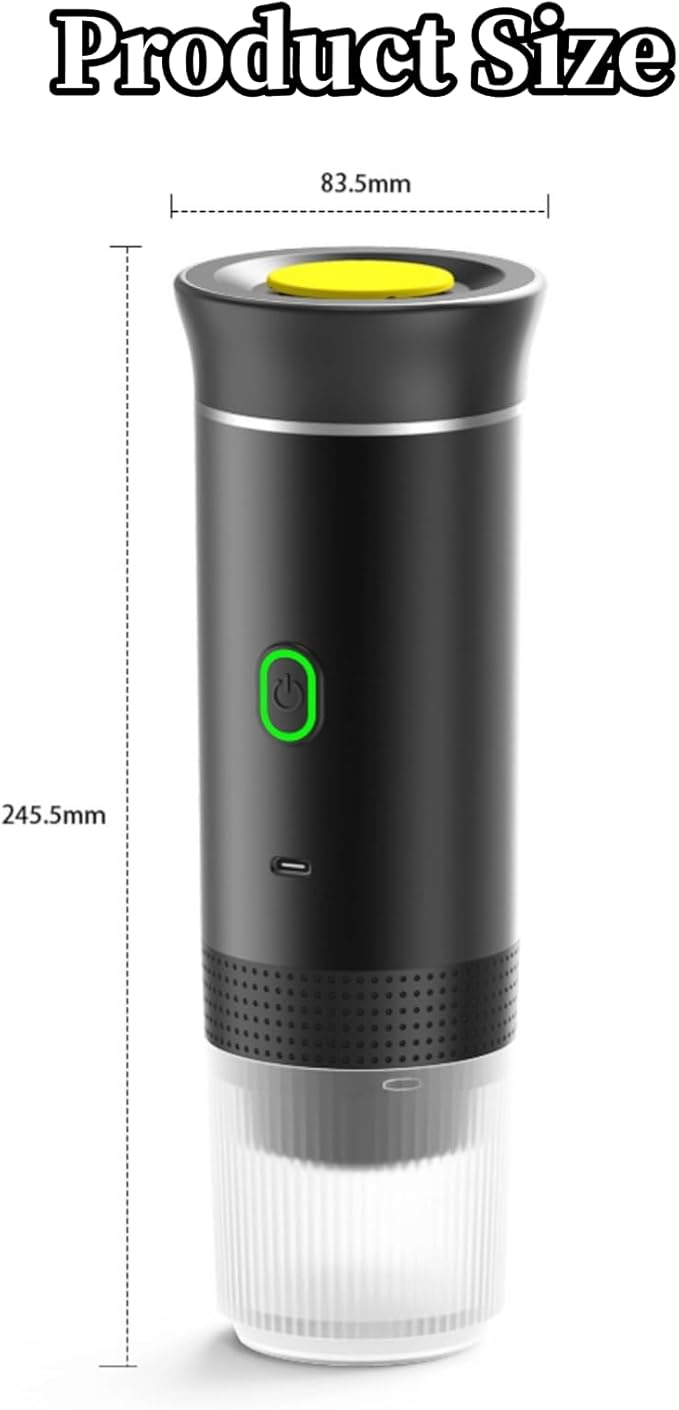 Cafetera Portátil Eléctrica 3 en 1 para Viajes y Auto con 15 Bar miniatura 2