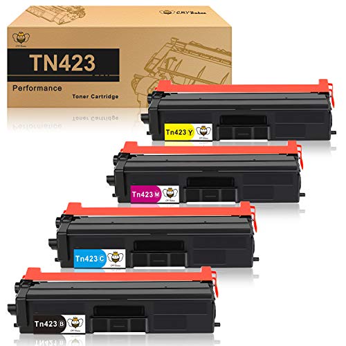 CMYBabee TN421 TN423 Compatible para Brother TN-423 TN-421BK TN-423C TN-423M TN-423Y Cartucho de tóner para Brother HL-L8260 8260CDW L8360CDW MFC-L8690 8690CDW L8900CDW DCP-L8410-4PACK