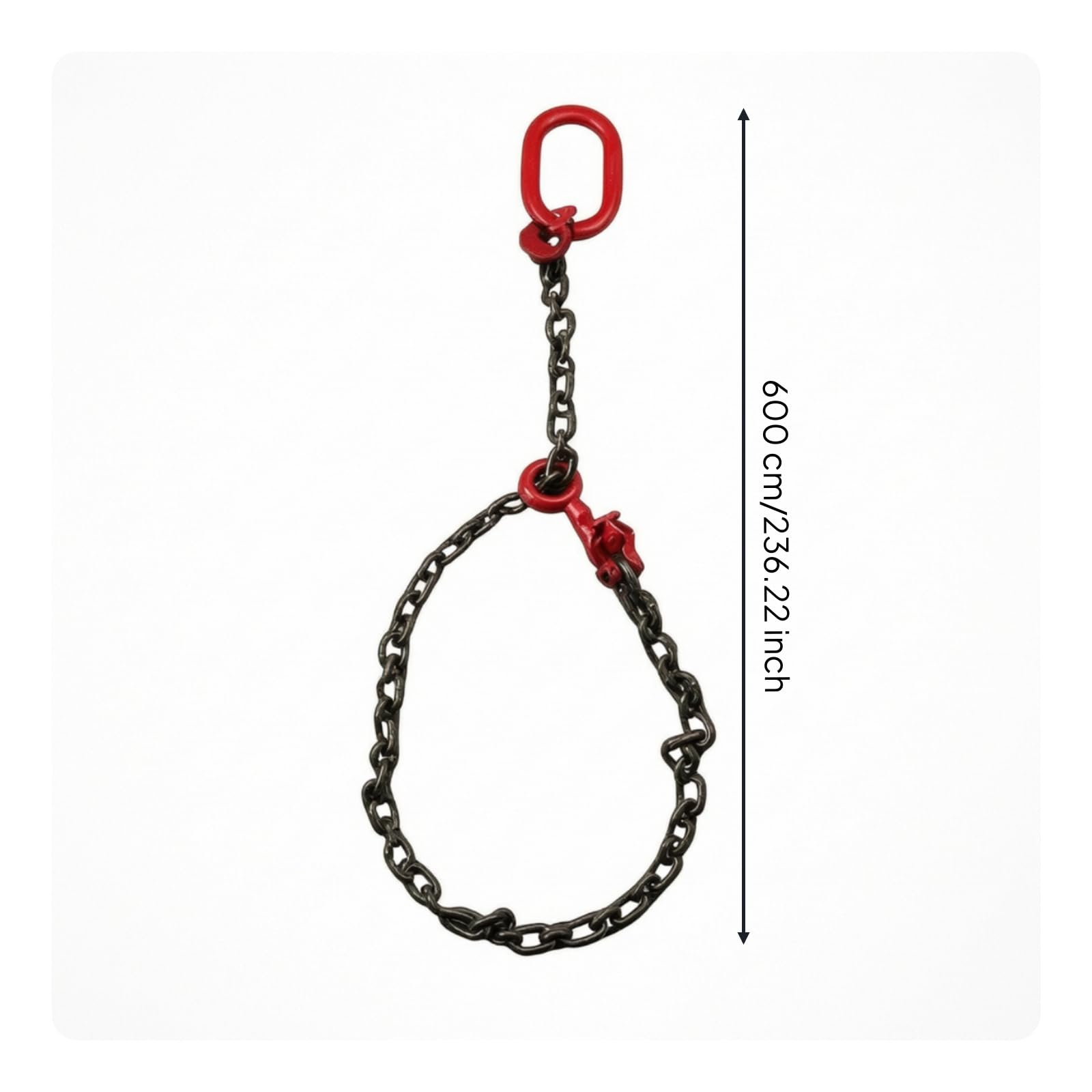 Braca a con Gancio Pratico Braca di Sollevamento a un Braccio Professionale Imbracatura a di Sollevamento per Operai Edili, Officine, 1 Gancio 3 Tonnellate 6 Metri