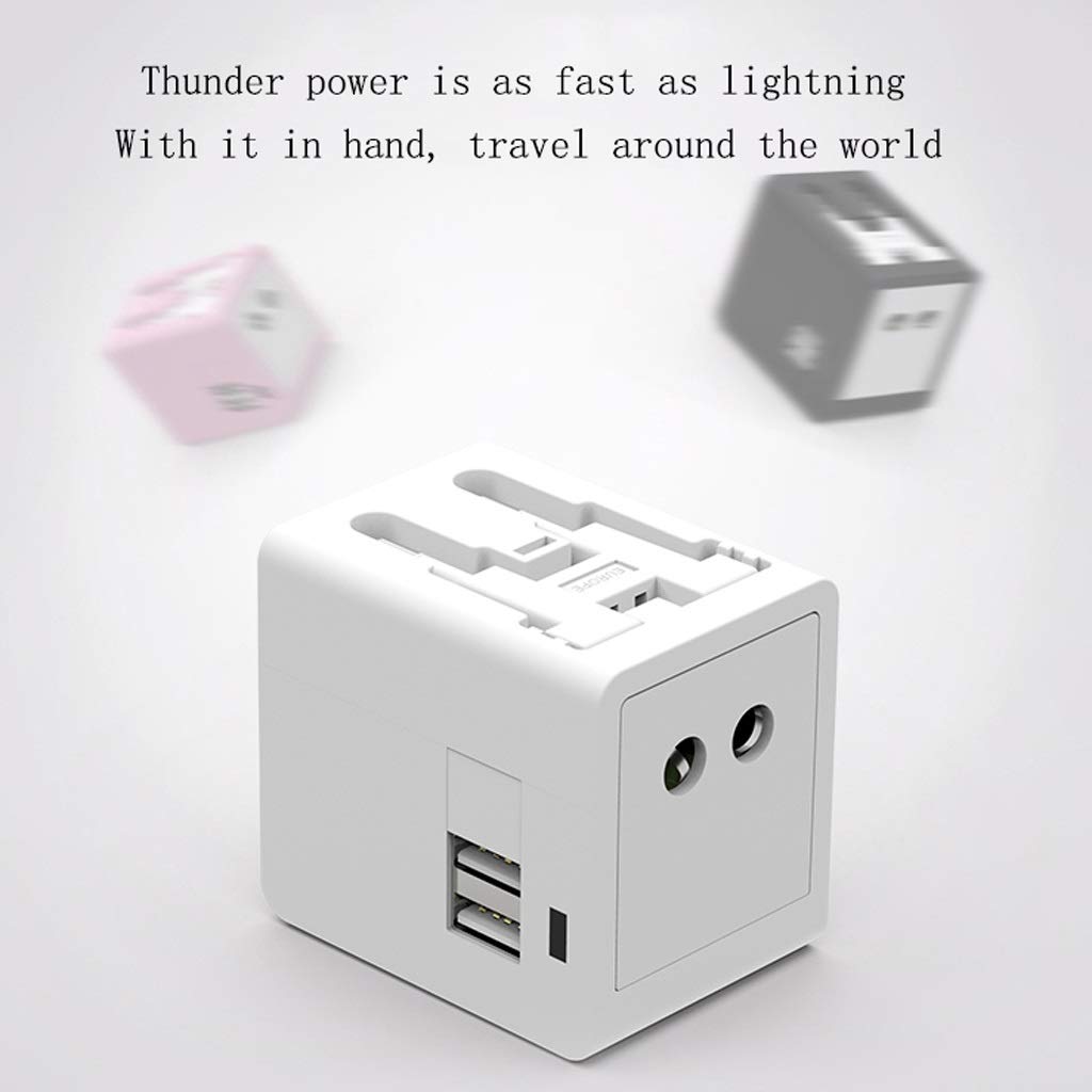Gniazdo międzynarodowe przetwornice Uniwersalny zasilacz, Uniwersalny adapter podróży, Międzynarodowy zasilacz z Dual Usb Bardzo nadaje się do podróży adapter wtyczki zasilania