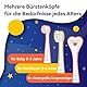 Seago Elektrische Zahnbürste Kinder ab 1 Jahr, Schallzahnbürste Kinder mit LED-Lichtern und DIY-Aufklebern, 8 Weiche BPA-freie Bürstenköpfe, Kinderzahnbürste für Baby 0 bis 3 Kleinkind, SG-2159(Blau)