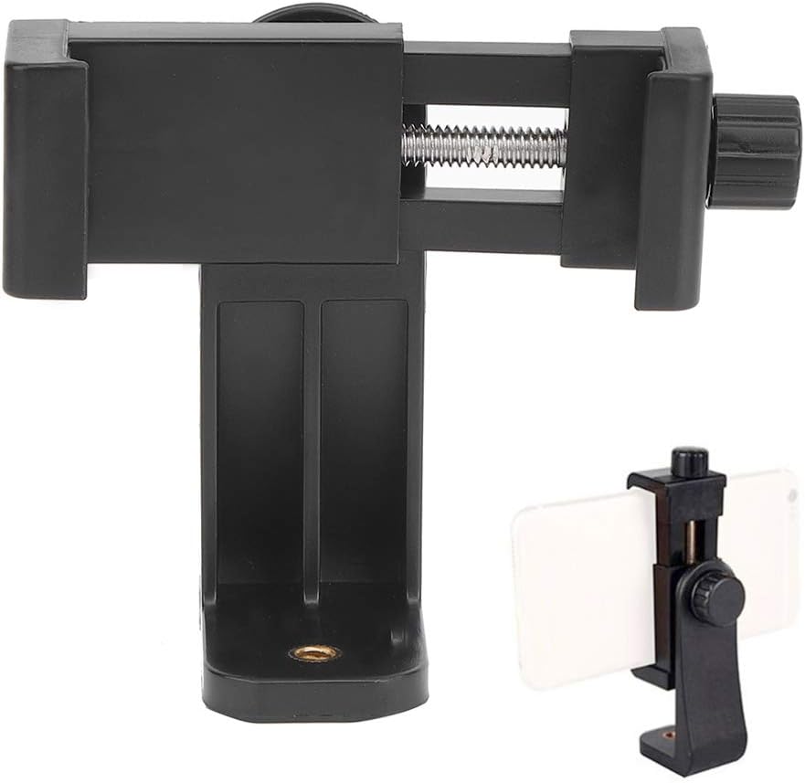Generic 360 Degrees Rotatable Mobile Phone Clip for Live Broadcasting and Selfies, Durable ABS and Metal Design for 4-6.8 Inch Phones