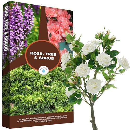 50L Rose Tree & Shrub Compost Gardening Soil Outdoor & Indoor Planting Small To Large Plants (50 Litre Bag)