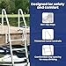 vidaXL 4-Step Dock Ladder Silver 22.83 x 30.31 x 65.35 in Aluminium, Sleek Aluminium Dock Ladder, Easy to use for Garden or Terrace, Perfect for watercraft Access