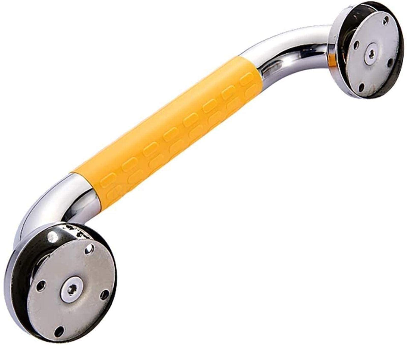 Grab Bars Grab Bar, Poręcz do chwycia, dla osób starszych kobiet w ciąży z niepełnosprawnościami, bezpieczna antypoślizgowa poręcz łazienkowa, wanna, toaleta, akcesoria kuchenne łazienkowe, żółty, 58 cm