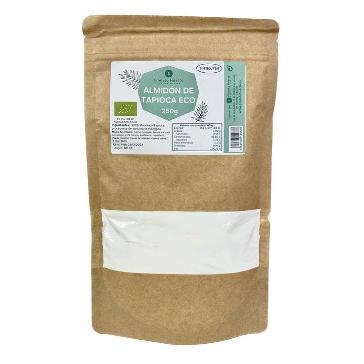 Planeta Huerto Almidón de Tapioca Sin Gluten ECO 250g - Espesante Natural de Yuca para Cocina