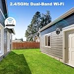 [DC&POE] 4K WiFi Caméra de sécurité extérieure, GENBOLT 8MP Surveillance à la maison des projecteurs CCTV IP Caméra avec nuit de couleur, Tilt de détecteur de véhicule/humain de suivi automatique 4X Zoom numérique (2.4&5GHz)